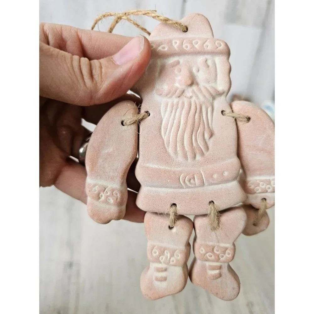 Unique Santa jointed heart ornament‎ Xmas tree vintage